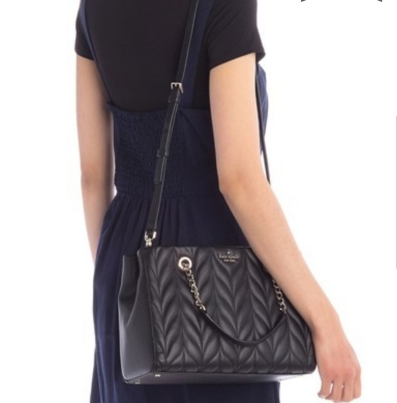 kate spade 2PCS SET QUITLED LEATHER BAG WALLET - Picture 6 of 13